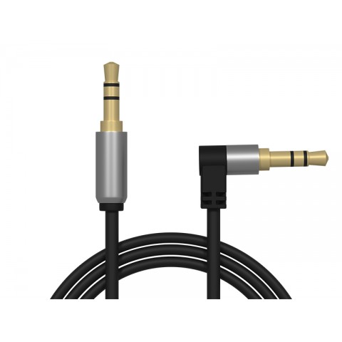 Laidas 3.5mm - 3.5mm stereo (K-K) kampu 1m Gold Blow 